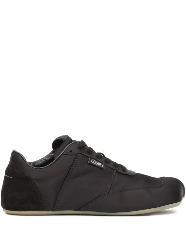 MM6 Maison Margiela スエードパネル スニーカー | ブラック | FARFETCH JP