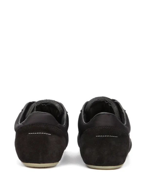 Maison Margiela 黒 スエード スニーカー MM6 Maison Margiela スエードパネル スニーカー | ブラック | FARFETCH JP