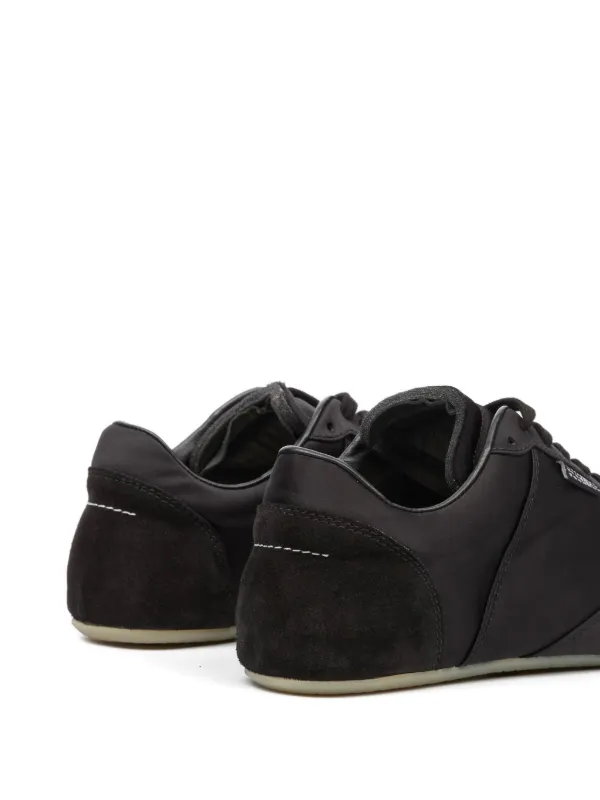 MM6 Maison Margiela スエードパネル スニーカー | ブラック | FARFETCH JP