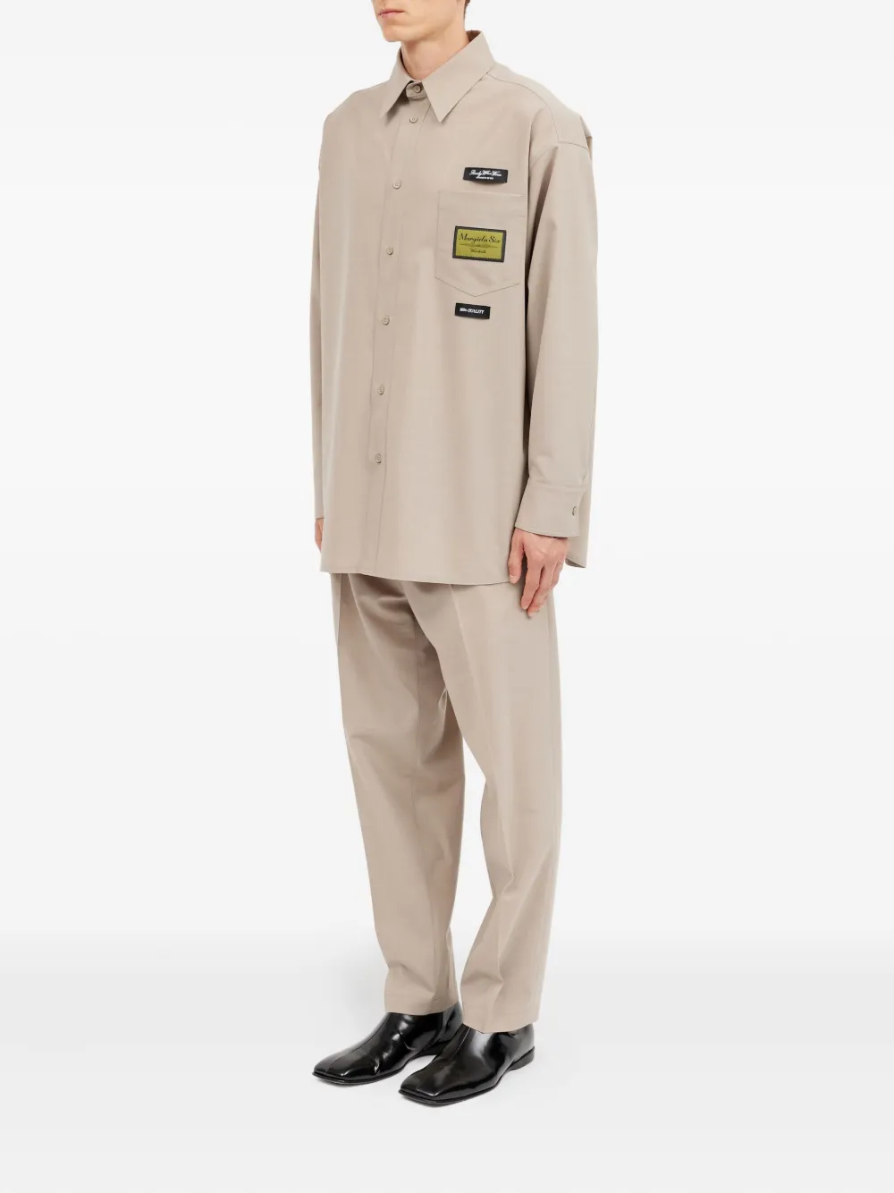 MM6 Maison Margiela Overhemd met lange mouwen Beige