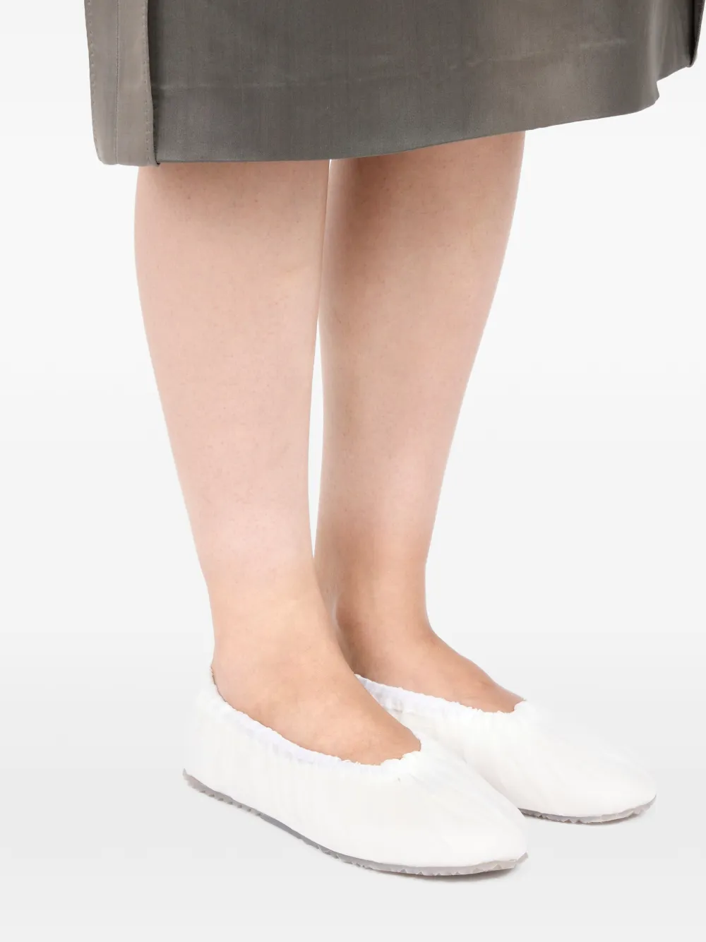 Maison Margiela Gesmockte ballerina's Wit