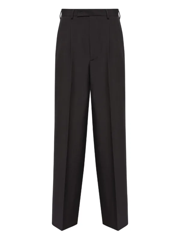 Maison Margiela 黒ワイドパンツ MM6 Maison Margiela ワイドパンツ | ブラック | FARFETCH JP