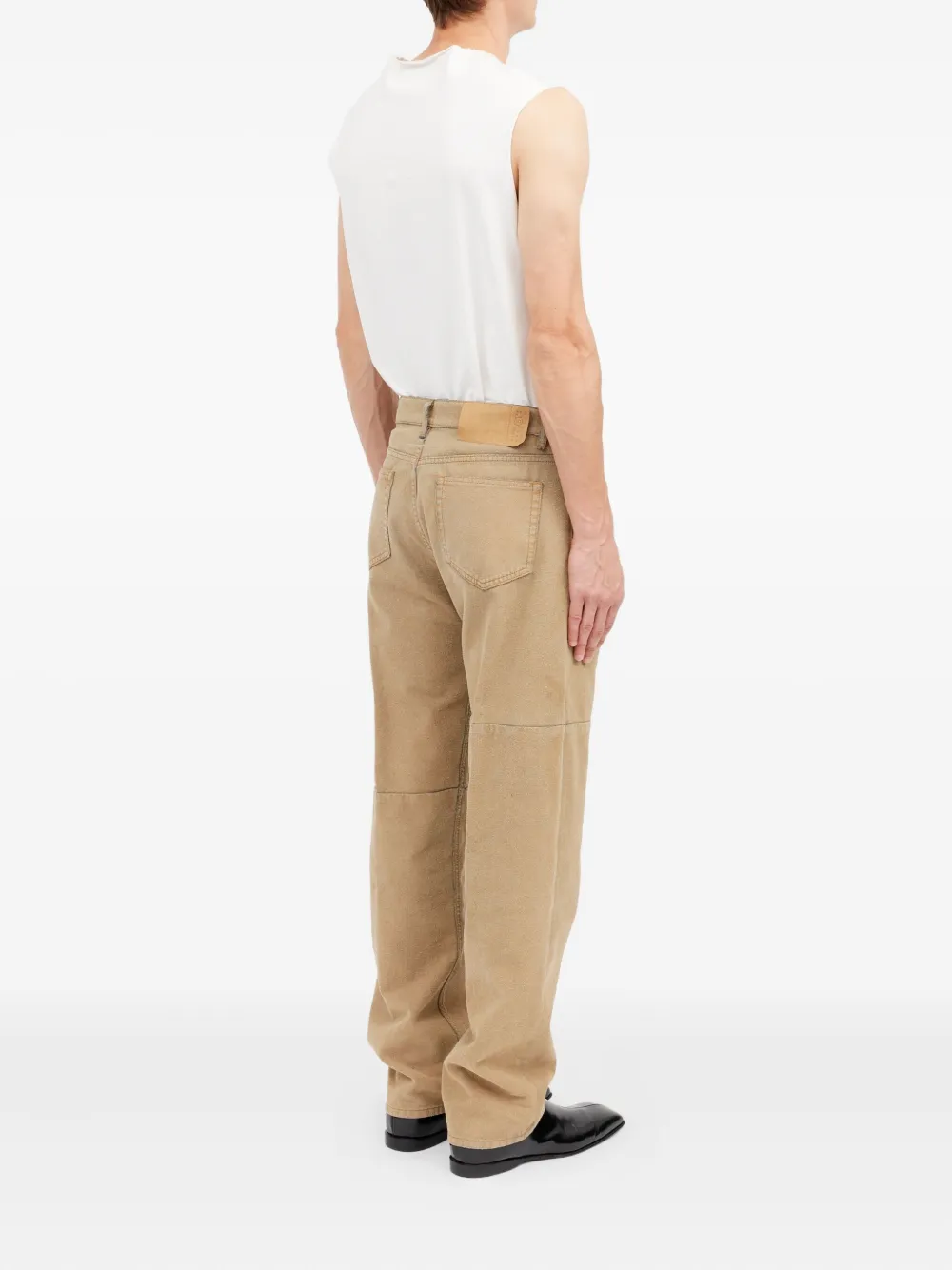 MM6 Maison Margiela Jeans met vijf zakken en vlakken Beige