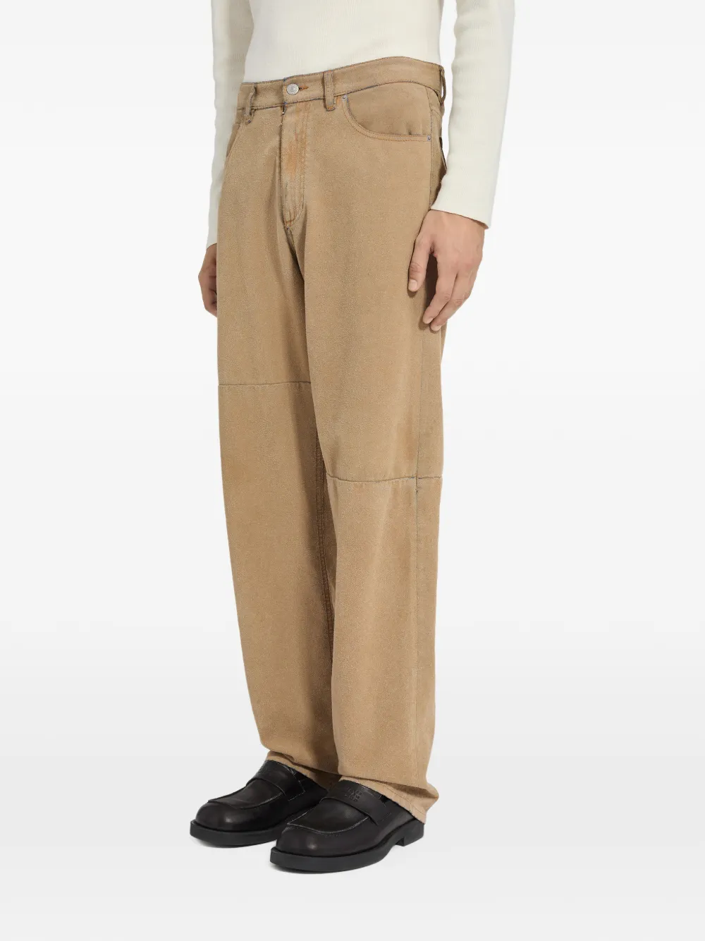 MM6 Maison Margiela Jeans met vijf zakken en vlakken Beige