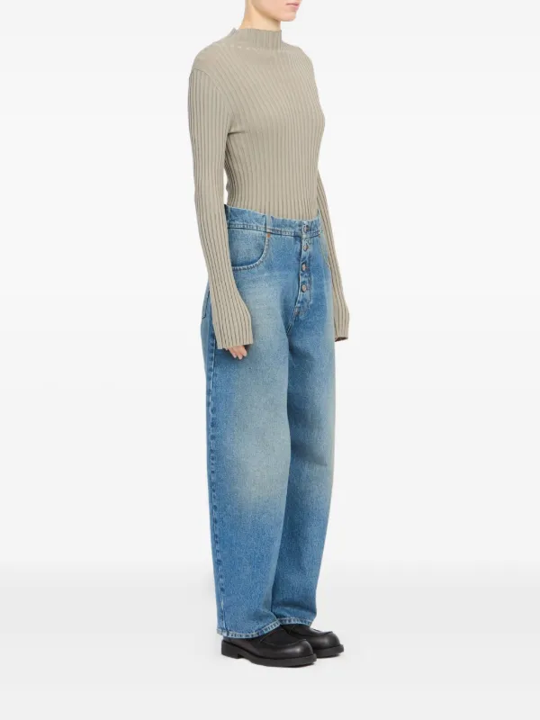 MM6 Maison Margiela ファイブポケット ジーンズ | ブルー | FARFETCH JP