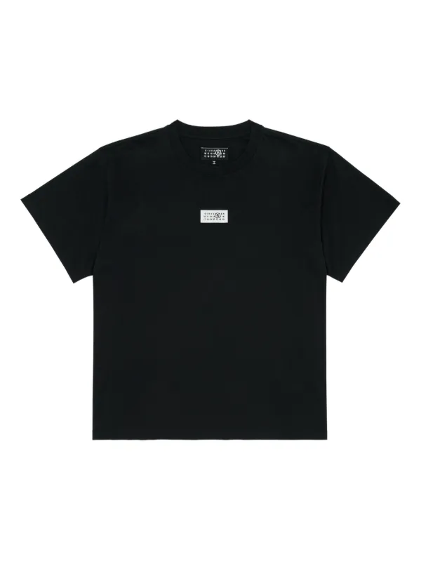 MM6 Maison Margiela Numeric Cotton T-shirt in Black