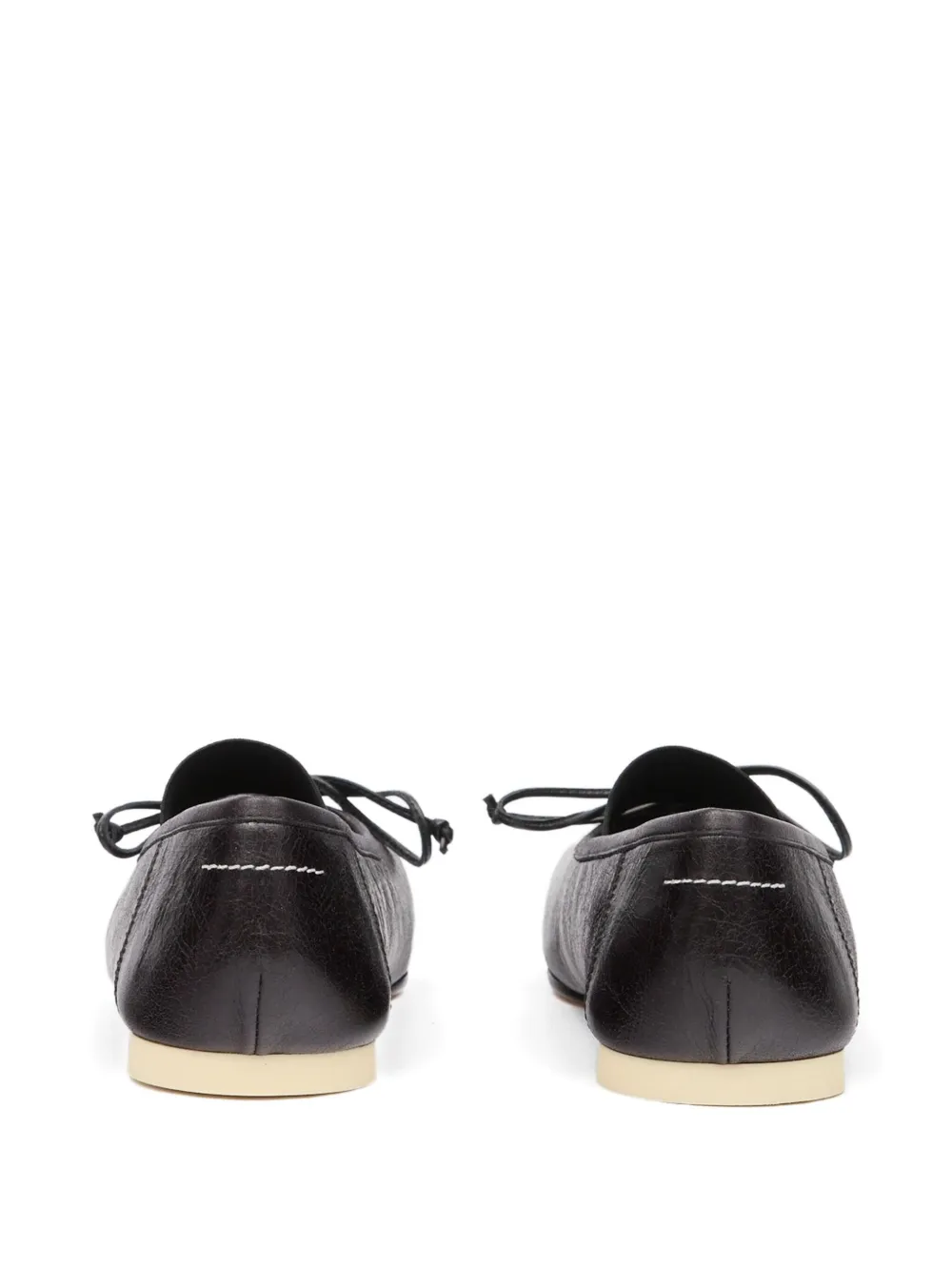 MM6 Maison Margiela Ballerina's met strikdetail Zwart