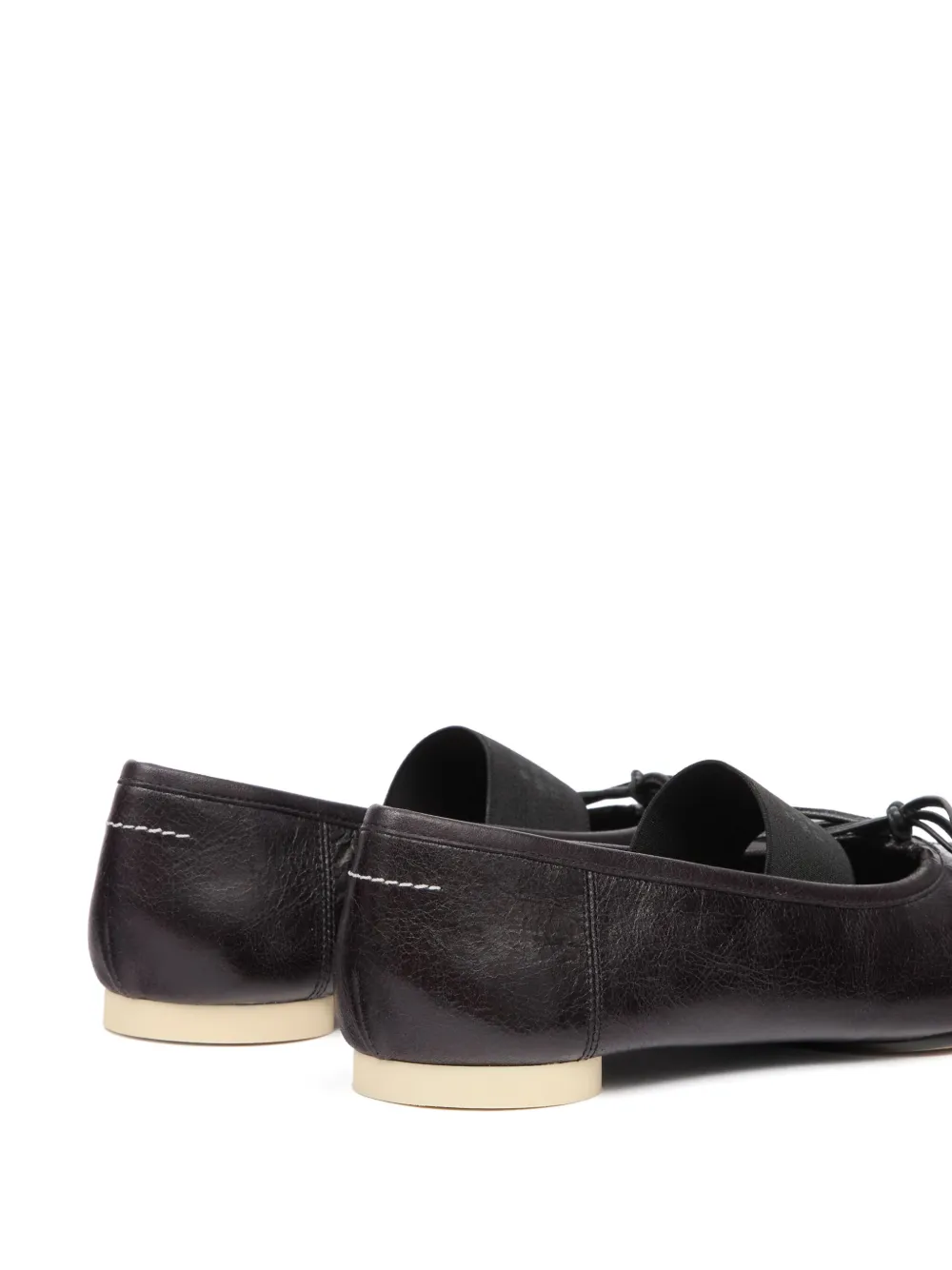 MM6 Maison Margiela Ballerina's met strikdetail Zwart
