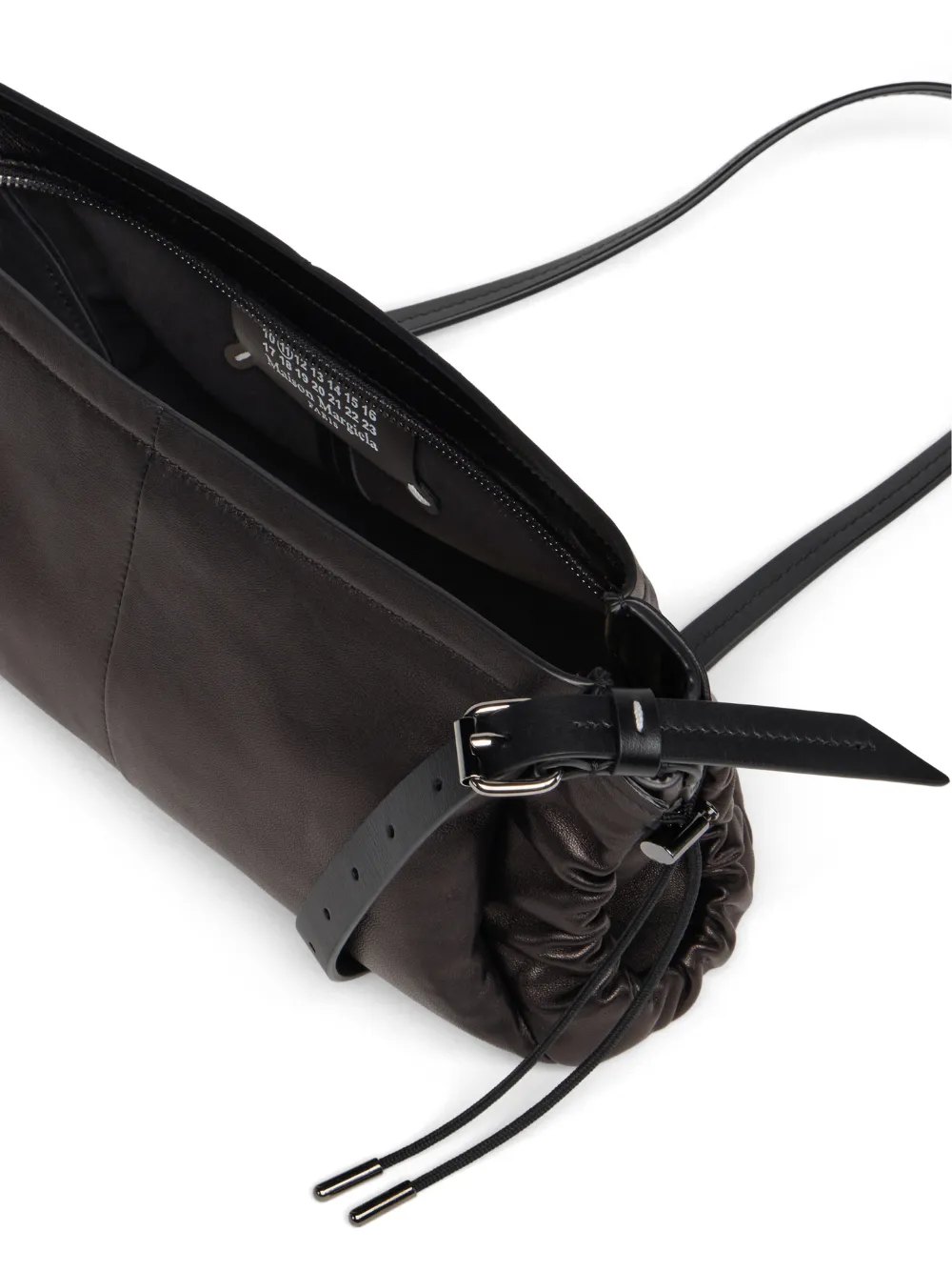 Maison Margiela Schoudertas met trekkoord Zwart