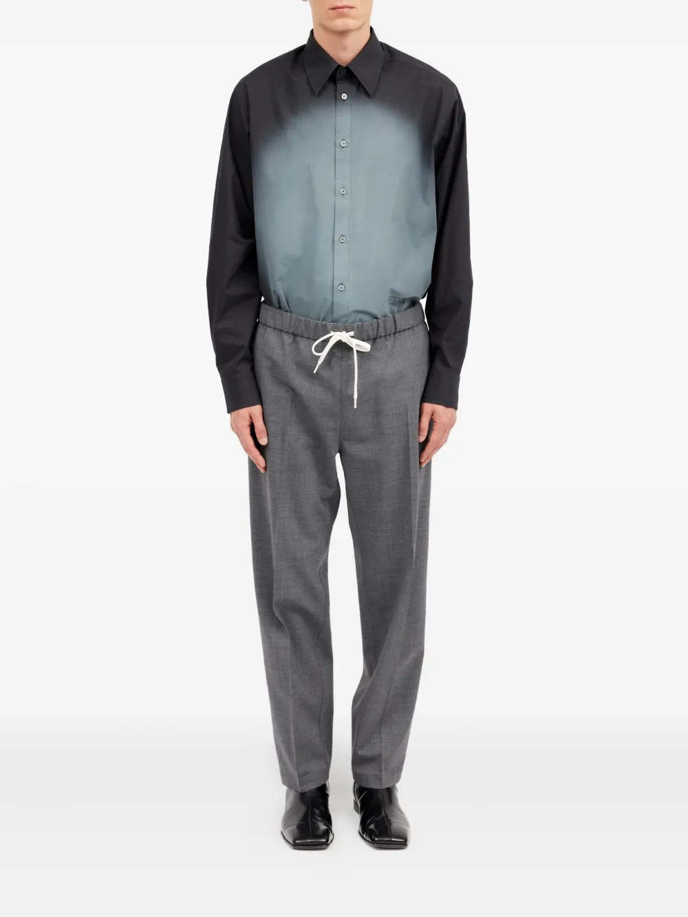 MM6 Maison Margiela Broek met trekkoord - Grijs
