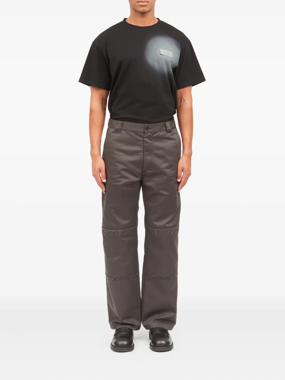 MM6 Maison Margiela Broek met vlakken - Grijs