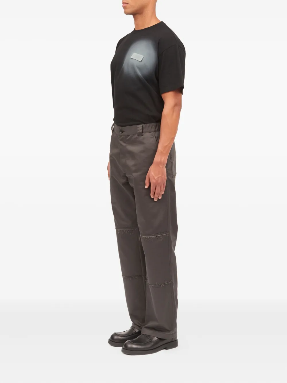 MM6 Maison Margiela Broek met vlakken Grijs