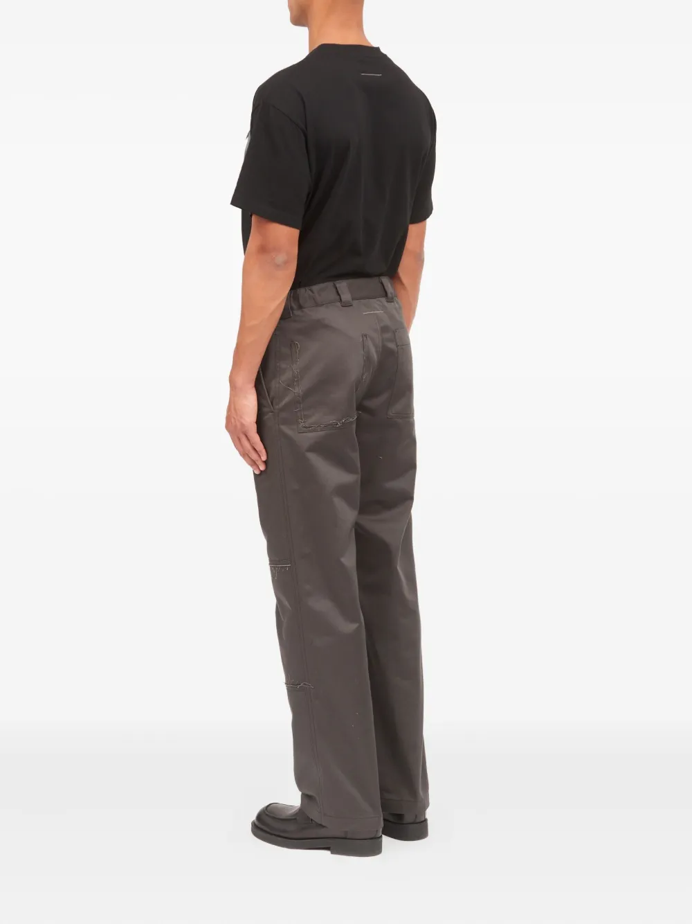 MM6 Maison Margiela Broek met vlakken Grijs