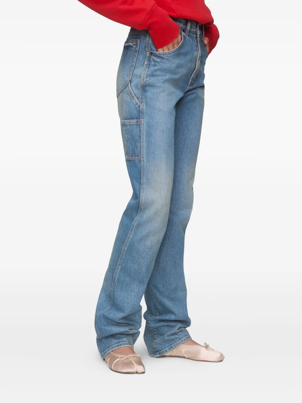 Maison Margiela Jeans met vijf zakken Blauw