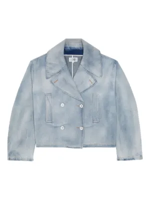 MM6 Maison Margiela カラーブロック ジャケット | ブルー | FARFETCH JP