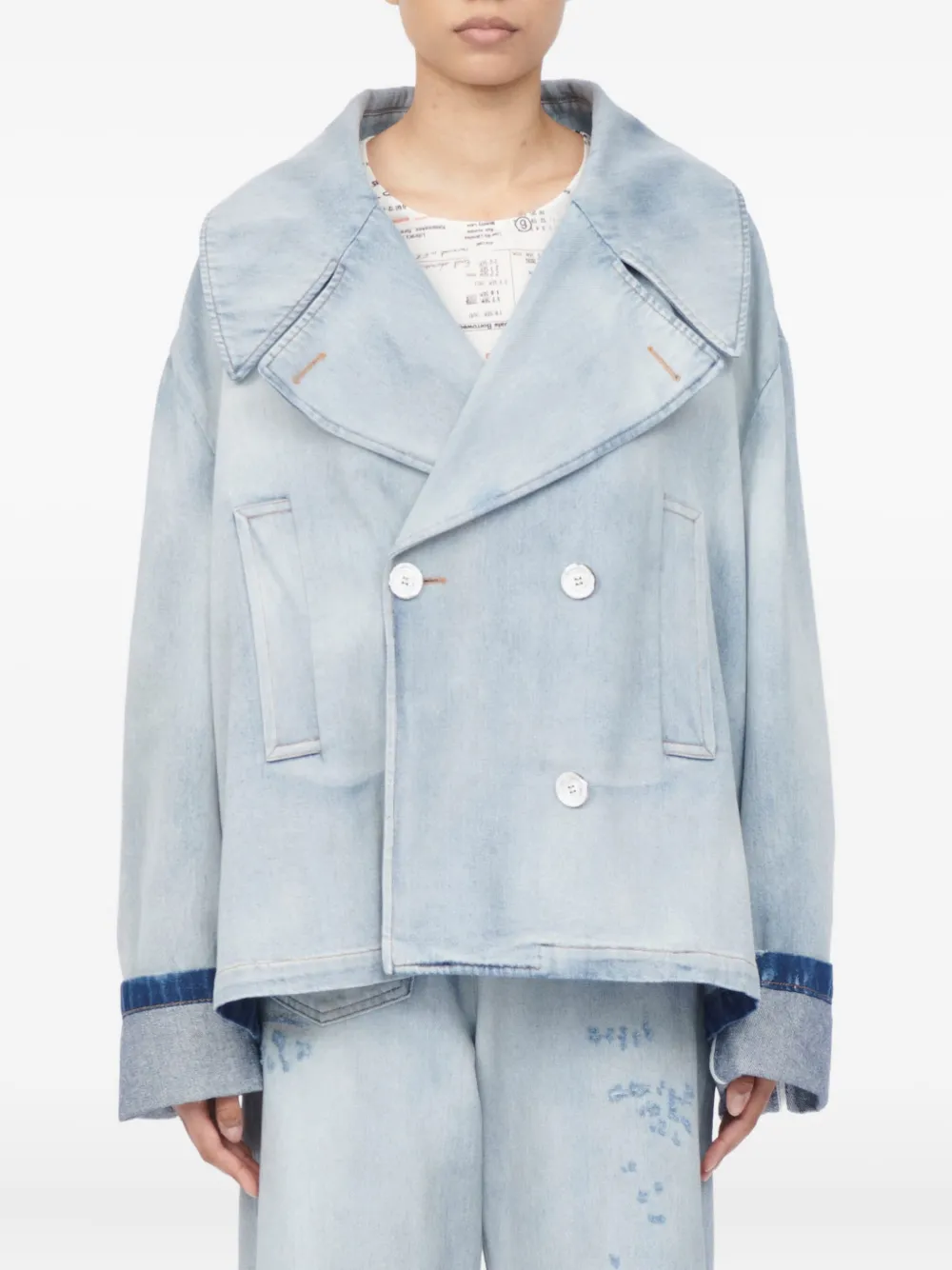 MM6 Maison Margiela Button-up jack Blauw