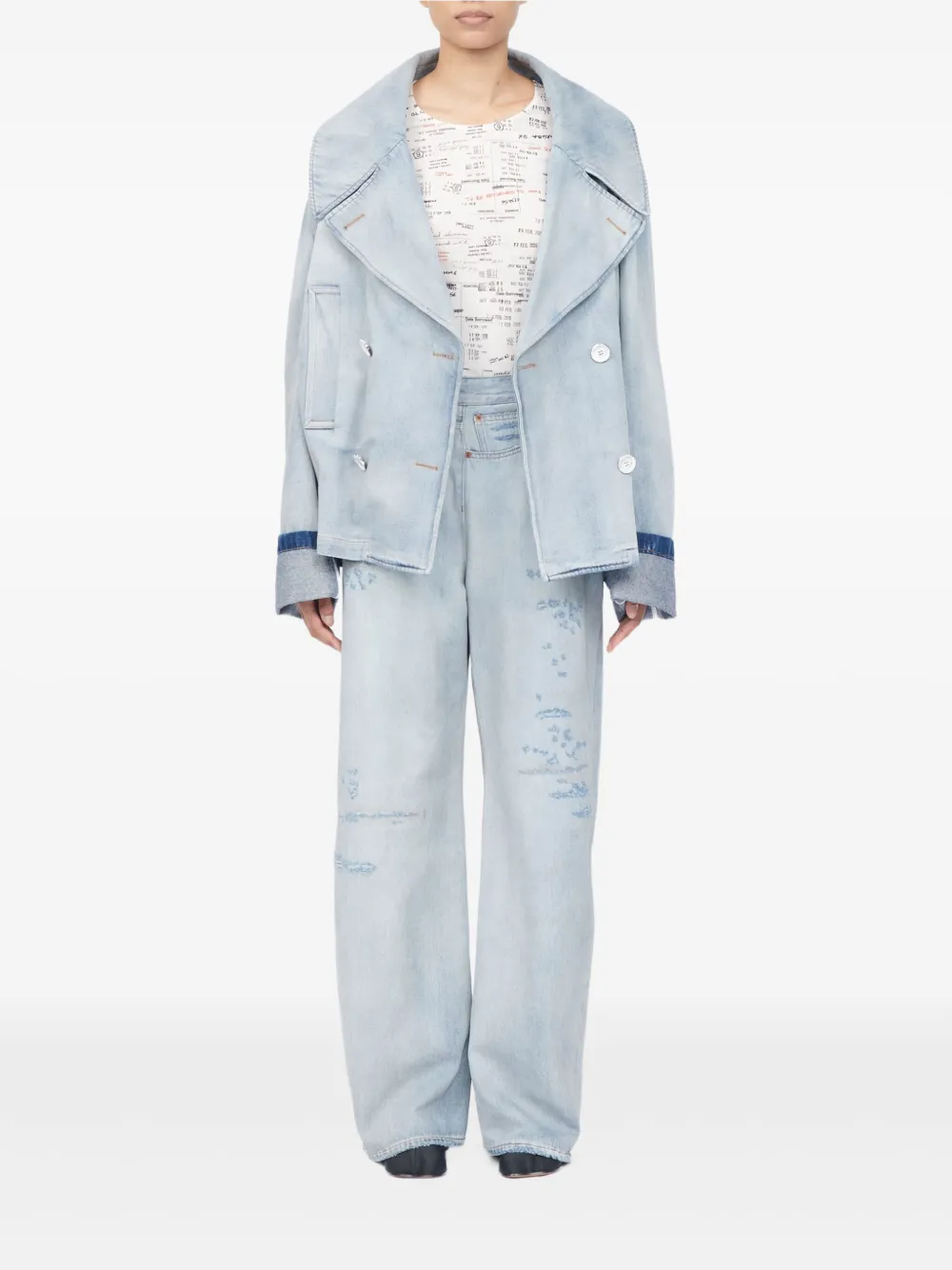 MM6 Maison Margiela Button-up jack Blauw