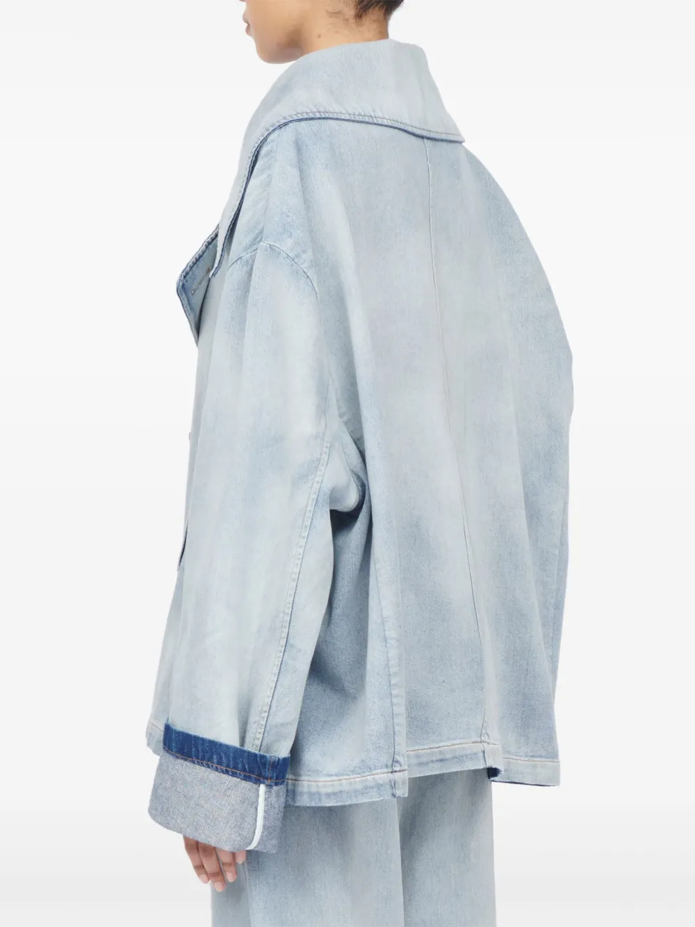 MM6 Maison Margiela Button-up jack Blauw