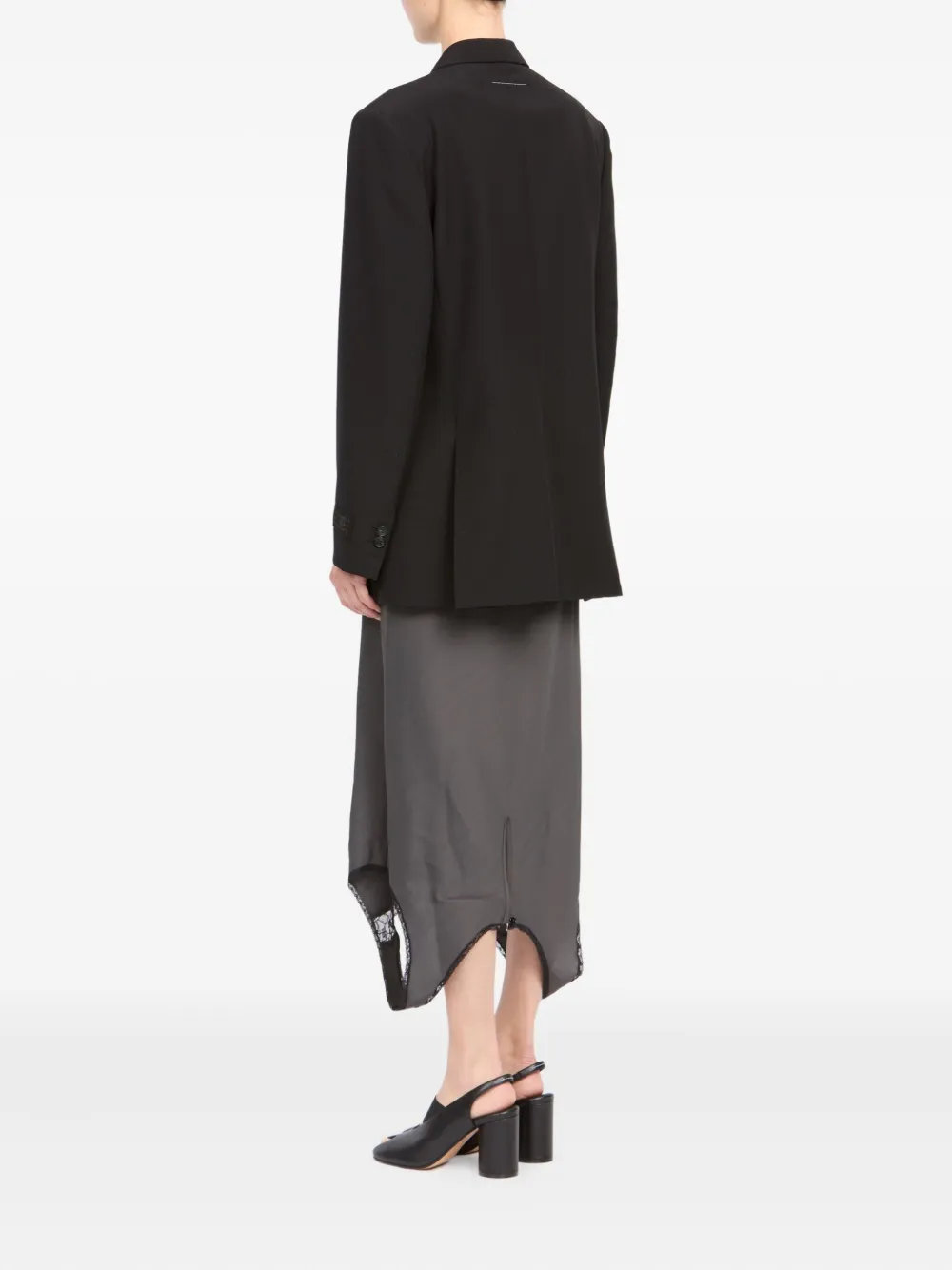 MM6 Maison Margiela Jack met dubbele rij knopen Zwart