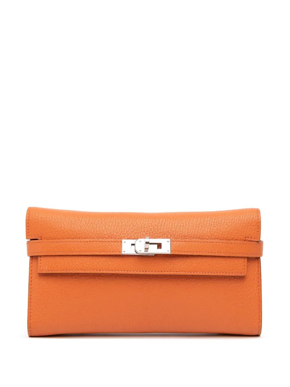 Hermès Pre-Owned cartera Chevre Mysore Kelly Longue Wallet 2010 | naranja | Image 1
