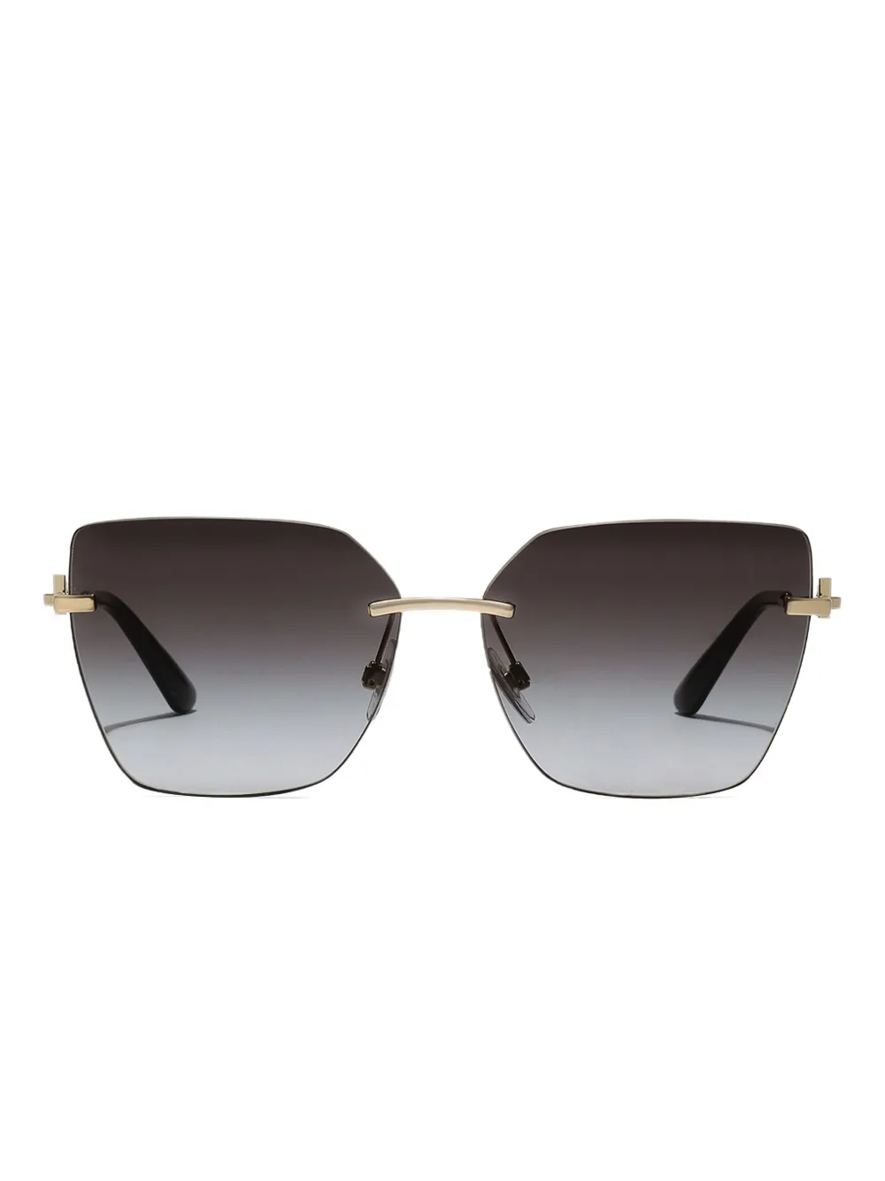 Dolce & Gabbana Eyewear DG Flip logo sunglasses - Oro