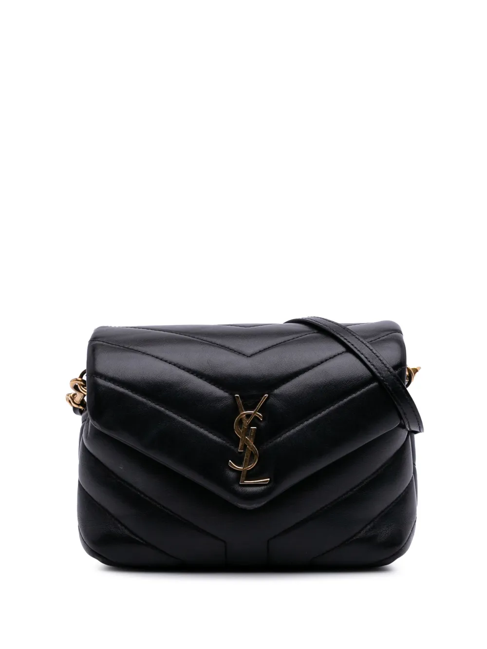 Saint Laurent Pre-Owned 2019 Toy Matelasse Leather Monogram LouLou crossbody bag | Black | Image 1