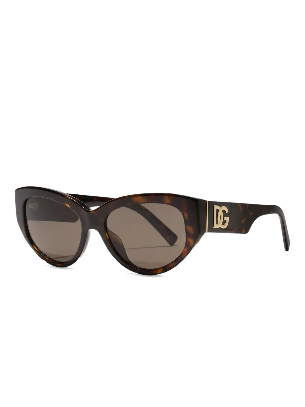 Dolce & Gabbana Eyewear DG Crossed cat-eye-frame sunglasses - Bruin