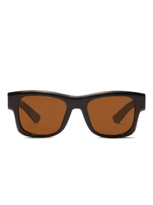 Dolce & Gabbana Eyewear logo-plaque Tortoiseshell rectangle  display picture 1
