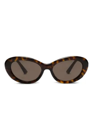 Gucci Eyewear GG1968S パール キャットアイ サングラス | ブラウン