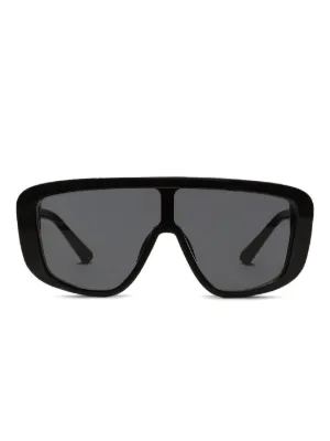 Giorgio Armani logo-print Sunglasses | Black | FARFETCH