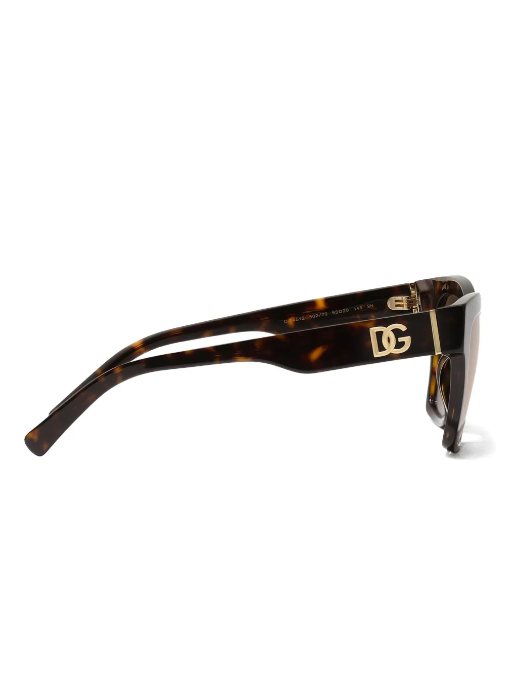 Dolce & Gabbana Dg Crossed Square Sunglasses In Brown