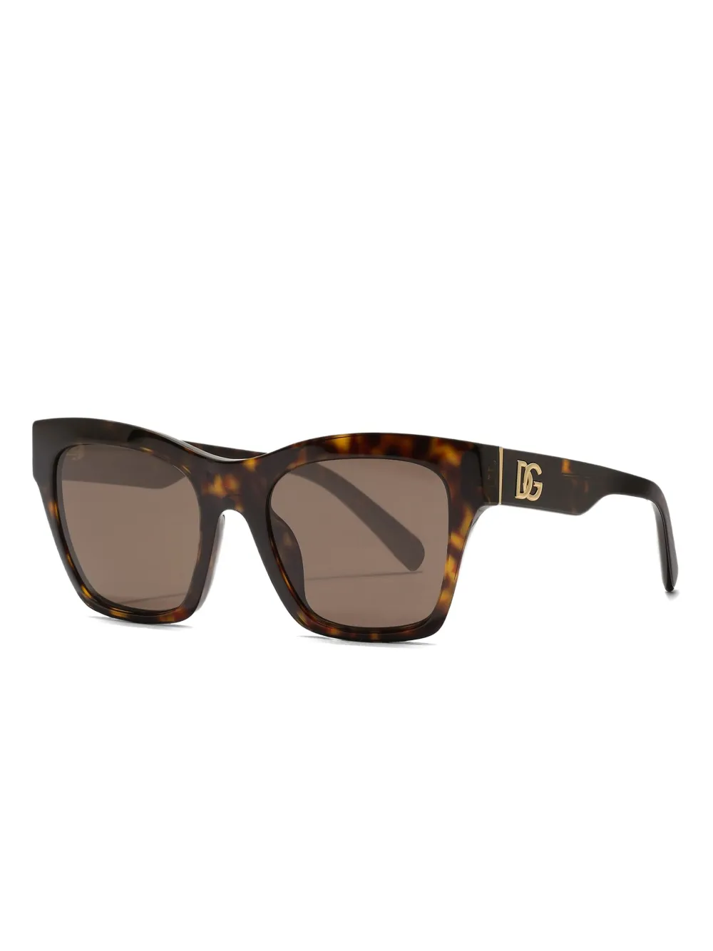 Dolce & Gabbana Eyewear DG crossed square sunglasses - Bruin