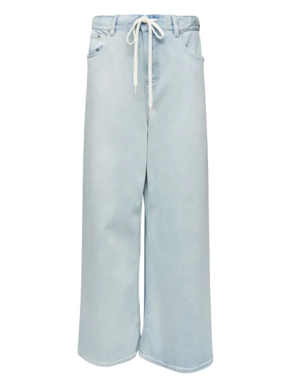 MM6 Maison Margiela ドローストリング パンツ | ブルー | FARFETCH JP