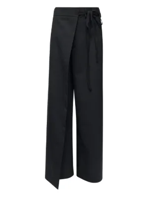 MM6 Maison Margiela シルク パンツ | ブラック | FARFETCH JP