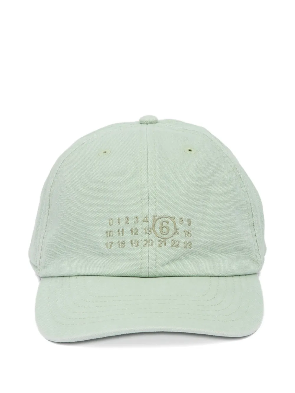 MM6 Maison Margiela gorra de béisbol bordada | verde | Image 1