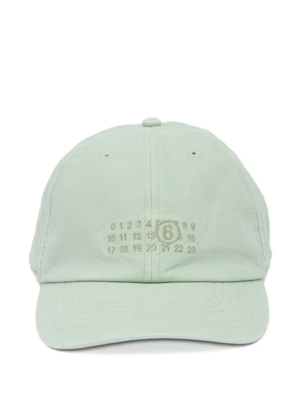 MM6 Maison Margiela マルジェラ キャップ グリーン W MM6 Maison Margiela エンブロイダリー キャップ | グリーン | FARFETCH JP