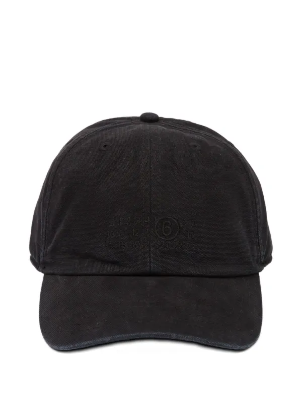 MM6 Maison Margiela ロゴ キャップ | ブラック | FARFETCH JP