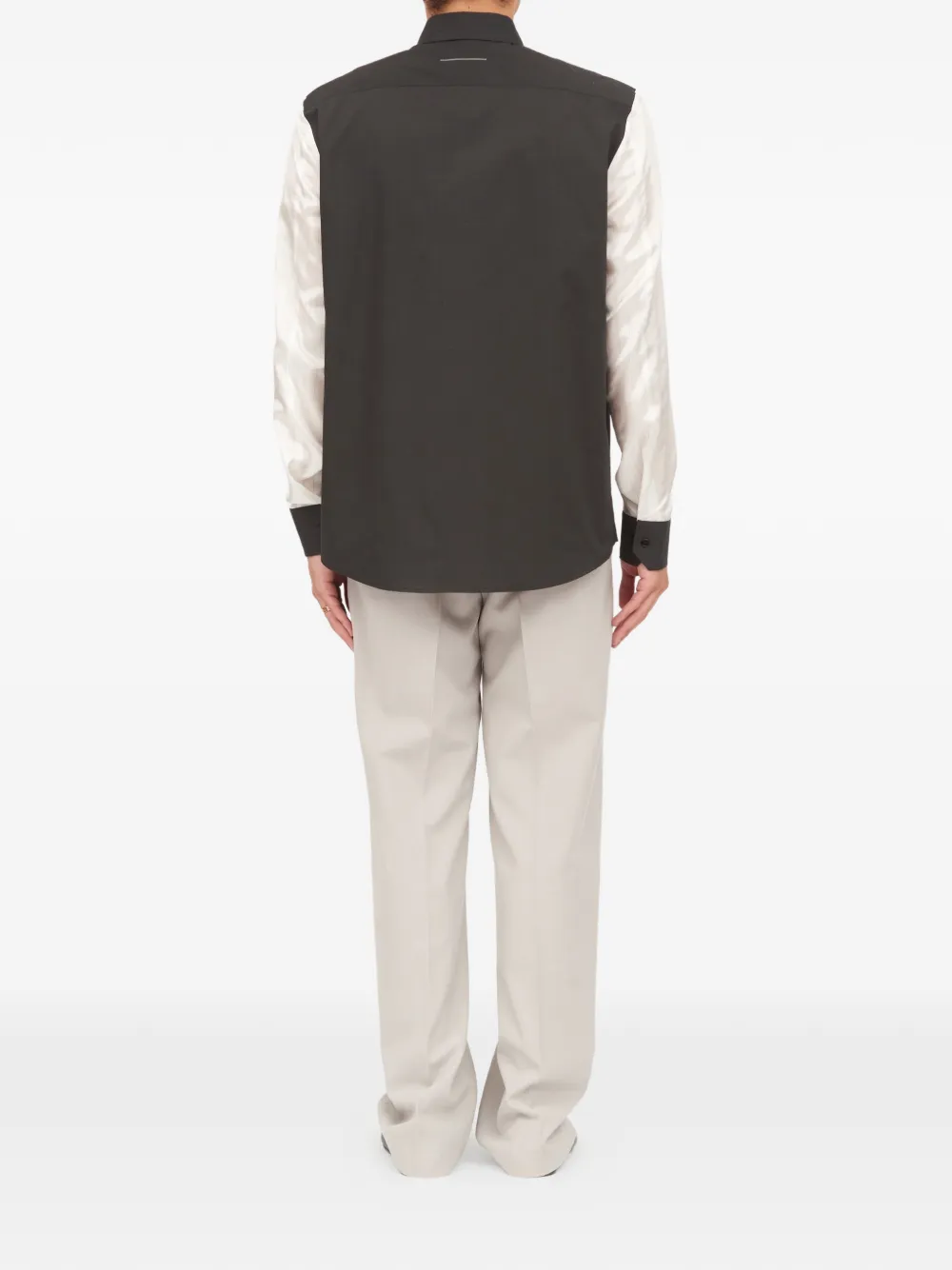 MM6 Maison Margiela Overhemd met lange mouwen Zwart