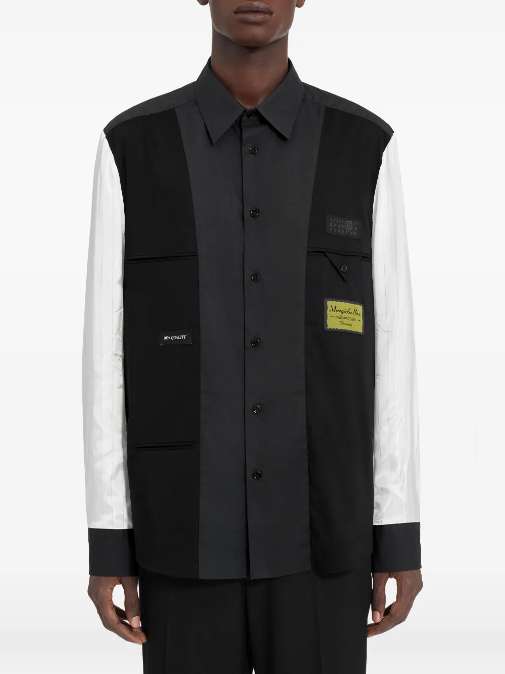 MM6 Maison Margiela Overhemd met lange mouwen Zwart