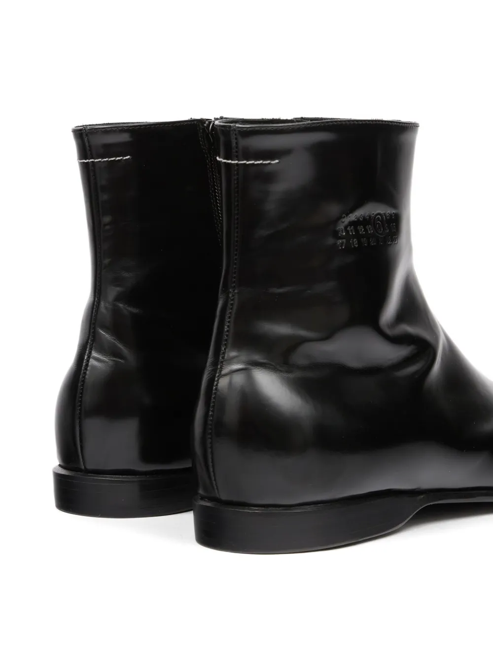 MM6 Maison Margiela Enkellaarzen met vierkante neus Zwart