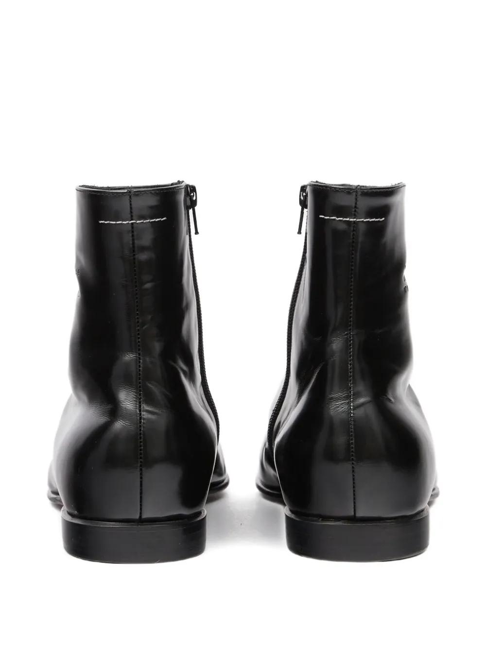 MM6 Maison Margiela Enkellaarzen met vierkante neus Zwart