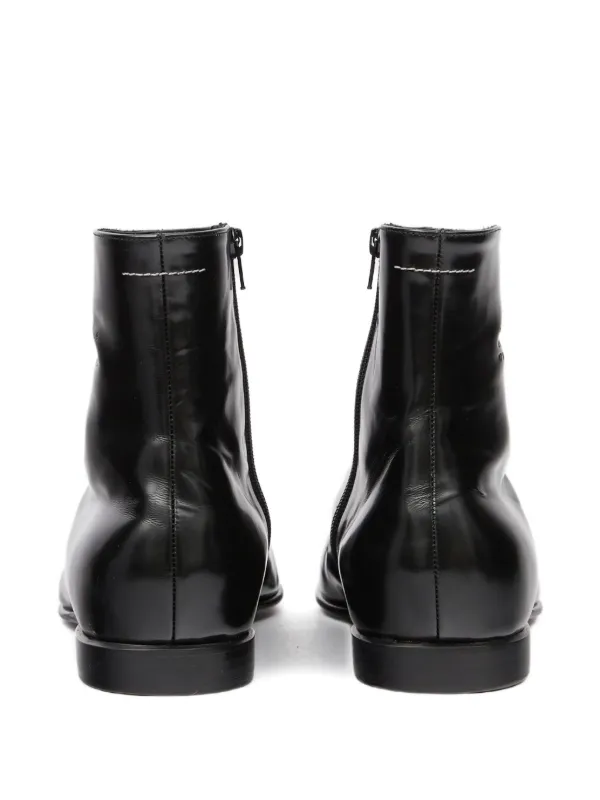 MM6 Maison Margiela square-toe Ankle Boots | Black | FARFETCH