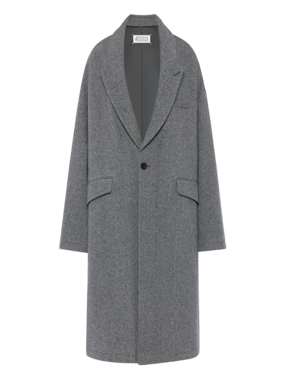Maison Margiela single-breasted coat - Grigio