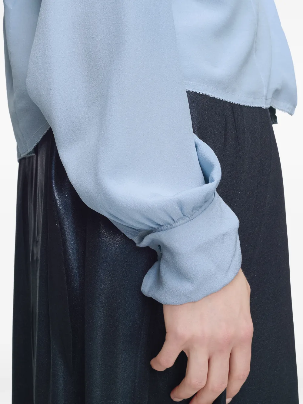 Maison Margiela Blouse met lange mouwen en zak Blauw