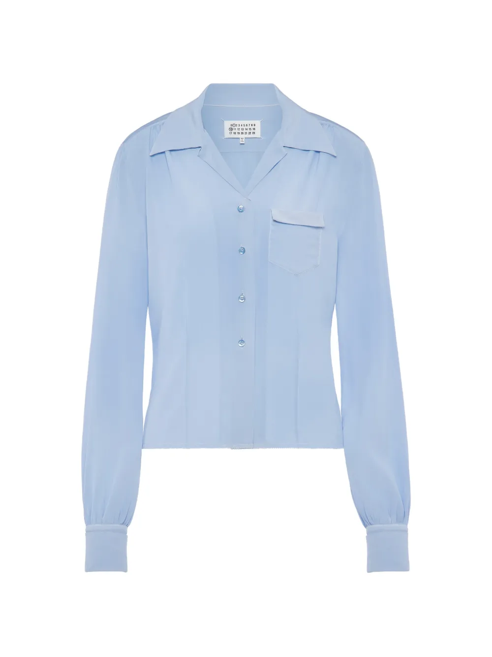 Maison Margiela pocket long-sleeved shirt - Blue