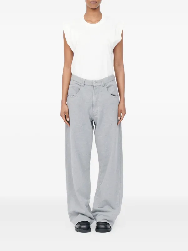MM6 Maison Margiela カットオフエッジ パンツ | グレー | FARFETCH JP