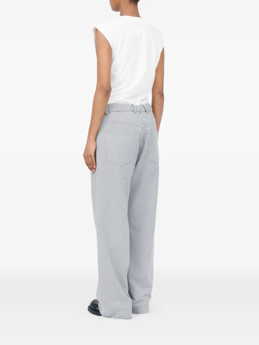 MM6 Maison Margiela Broek met gerafelde afwerking Grijs