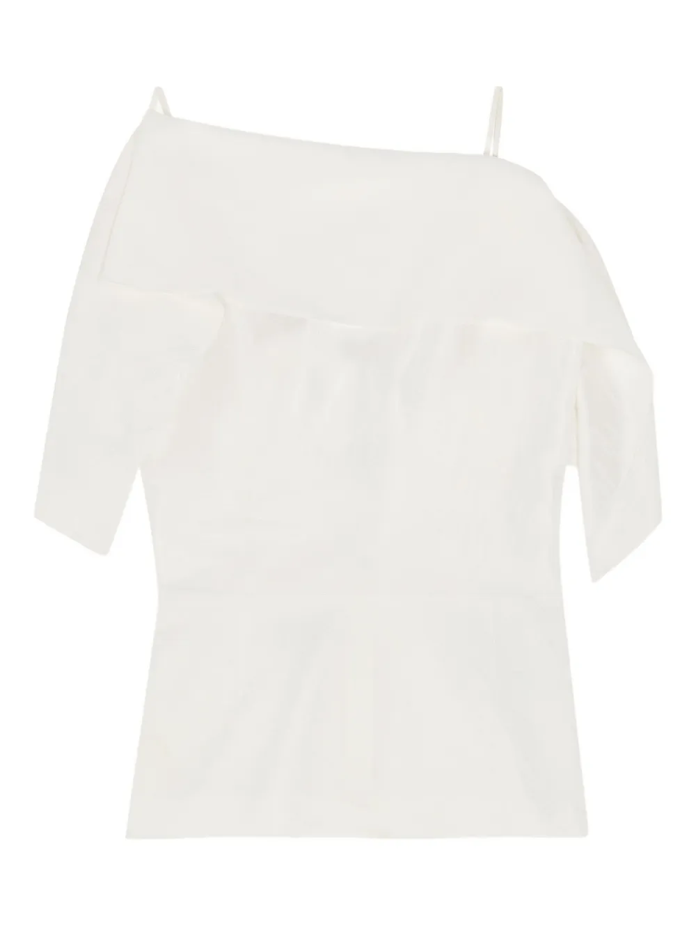 MM6 Maison Margiela Top met ruches Wit