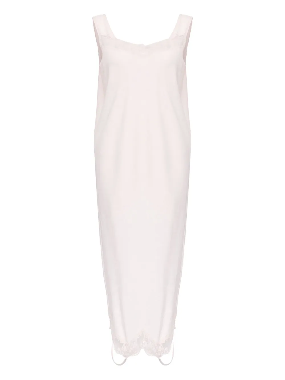 MM6 Maison Margiela Abito midi in pizzo - Rosa