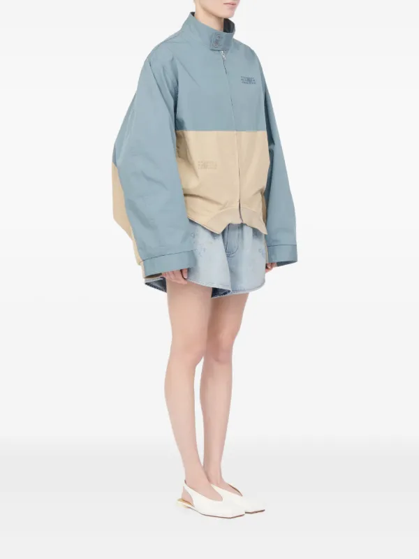 Maison Margiela カラーブロック トラックジャケット MM6 Maison Margiela カラーブロック ジャケット | ブルー | FARFETCH JP
